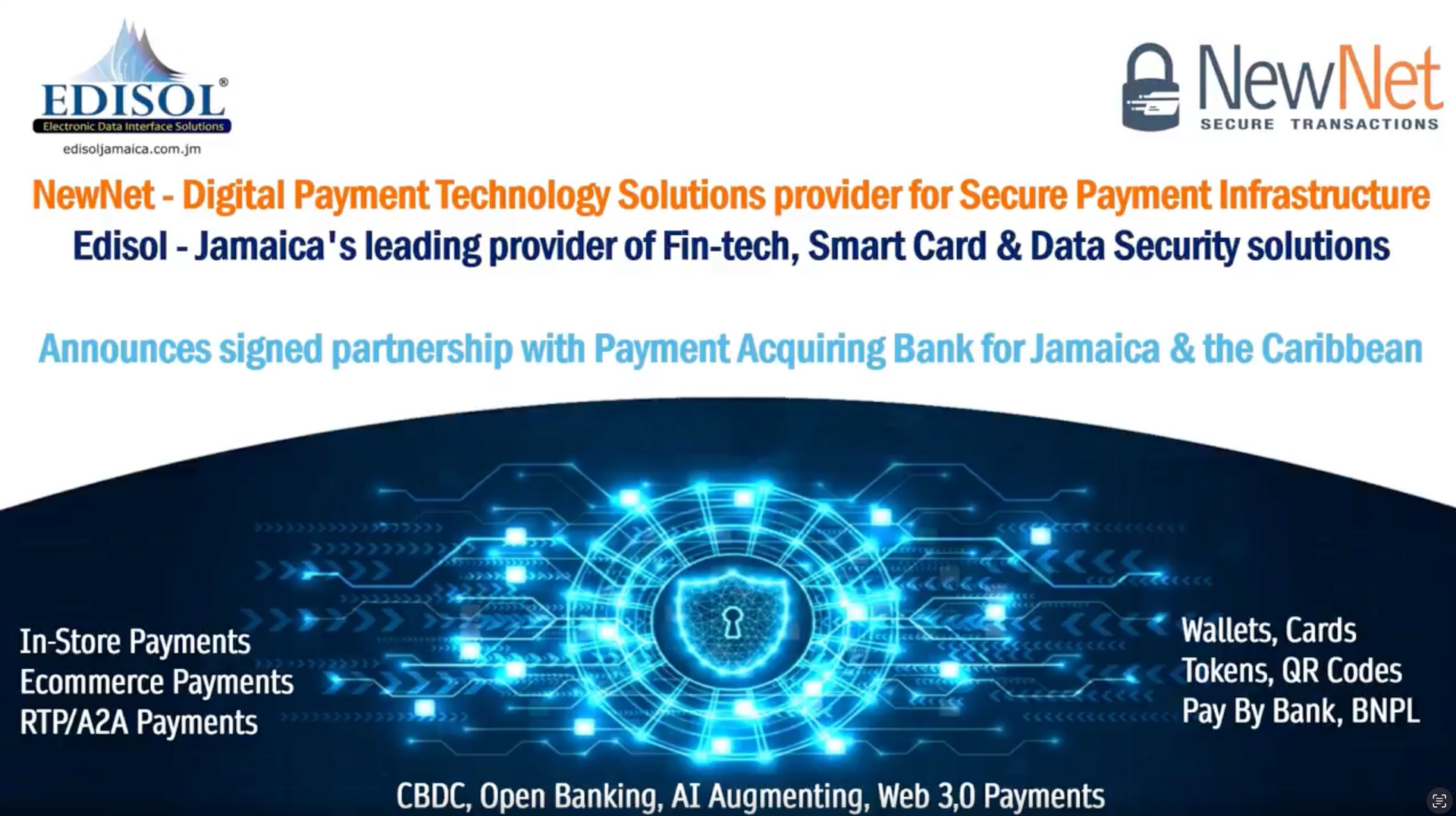 Jamaican Payment Acquiring Bank Deploys Industry Leading NewNet STG Systems